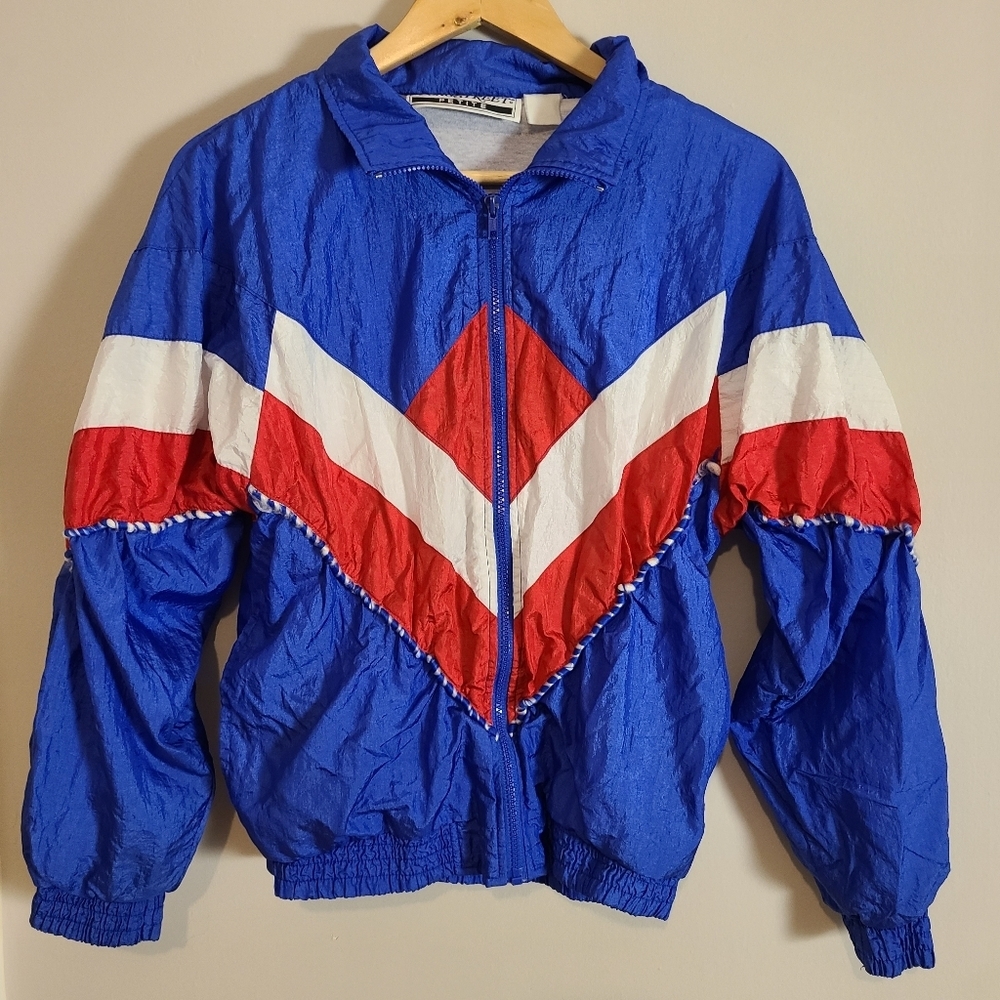 Retro windbreaker bomber‎ jacket